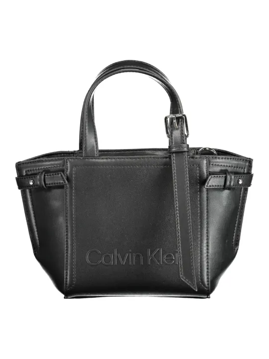"Calvin Klein Einzelstücke & Seltenheiten im Sale | Calvin Klein Elegante Ledertasche Nero online kaufen"|Planet-Deluxe