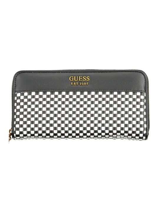 Elegante GUESS Schwarz-Weiß Geldbörse WB787046