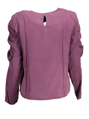 "Desigual Hemden im Sale | "Desigual Viola Herz-Ausschnitt Langarmshirt" online kaufen"|Planet-Deluxe