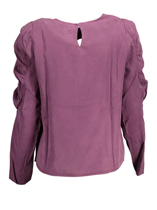 "Desigual Hemden im Sale | "Desigual Viola Herz-Ausschnitt Langarmshirt" online kaufen"|Planet-Deluxe