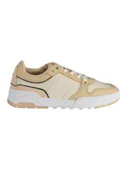 "Tommy Hilfiger Recycelte Beige-Schwarz Sneaker"