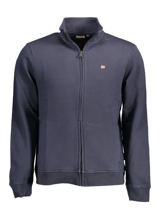 "Napapijri Startseite im Sale | NAPAPIJRI HERREN SWEATSHIRT BLAU MIT REISSVERSCHLUSS online kaufen"|Planet-Deluxe