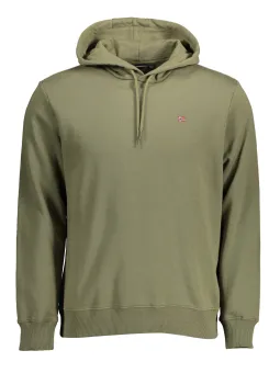 "Napapijri BALIS Hoodie Olivgrün - 70% Bio-Baumwolle"