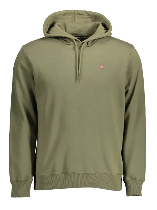 "Napapijri Sweatshirts im Sale | Napapijri Balis Olivgrün Hoodie Bio-Baumwolle online kaufen"|Planet-Deluxe