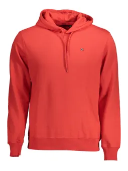 Napapijri Roter Hoodie aus Bio-Baumwolle - Sweatshirt