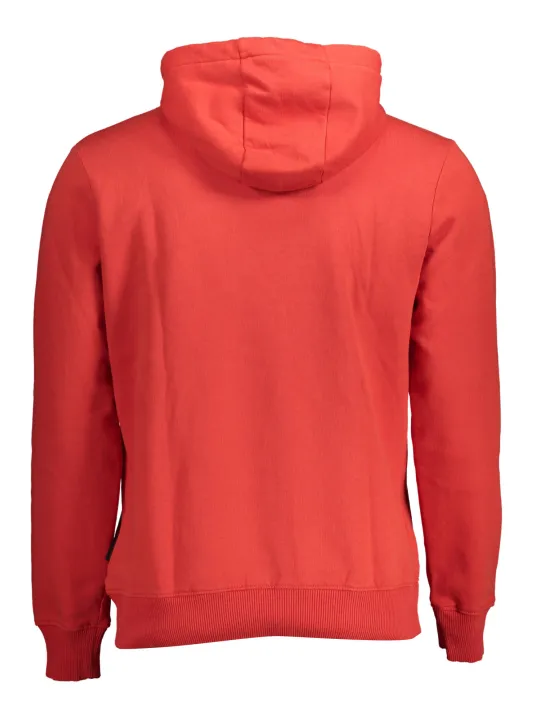 "Napapijri Sweatshirts im Sale | Napapijri Bio-Baumwoll Hoodie Korallenrot online kaufen"|Planet-Deluxe