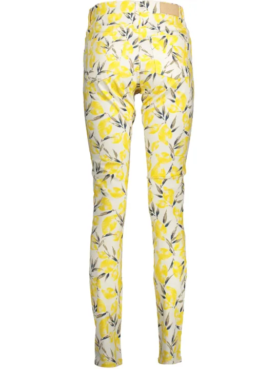 GANT Herrenhose Weiß Gelb mit Blumenmuster - Stilvoll & Modern
