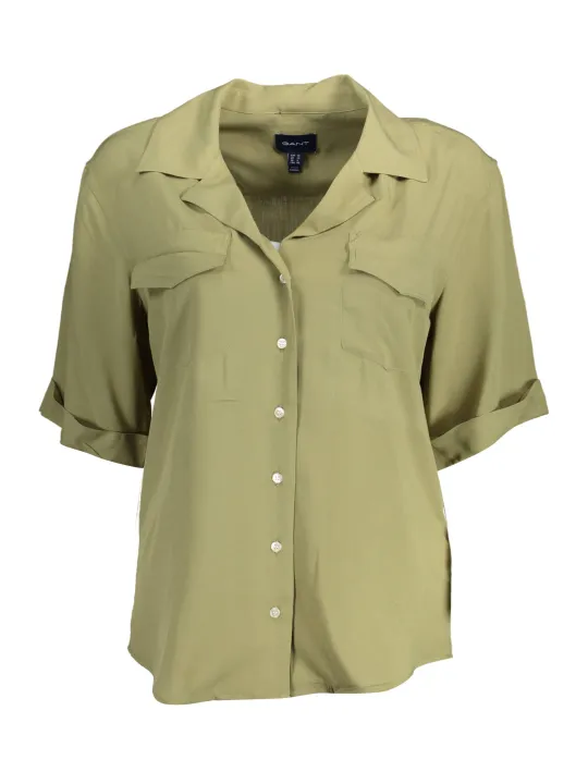 "GANT Startseite im Sale | GANT KURZÄRMLIGES GRÜNES SHIRT FÜR DAMEN online kaufen"|Planet-Deluxe