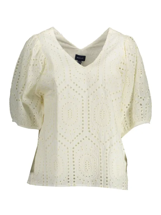"GANT Startseite im Sale | GANT DAMEN-KURZARM-T-SHIRT WEIß online kaufen"|Planet-Deluxe