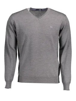 Harmont Blaine Grauer V-Ausschnitt Pullover - Stilvoll & Elegant