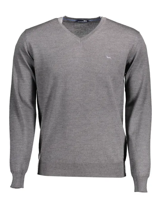 "Harmont & Blaine Pullover im Sale | Harmont Blaine Grauer V-Pullover online kaufen"|Planet-Deluxe