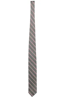 GANT Elegante Krawatte: Anthrazit, Pink & Weiß Streifen