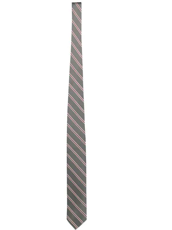 "GANT Krawatten im Sale | GANT Elegante Diagonalstreifen Krawatte Anthrazit Pink Weiß online kaufen"|Planet-Deluxe