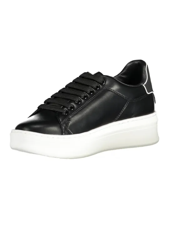 "Gaelle Paris Sneakers im Sale | Gaelle Paris Elegante Leder-Sneakers Schwarz online kaufen"|Planet-Deluxe