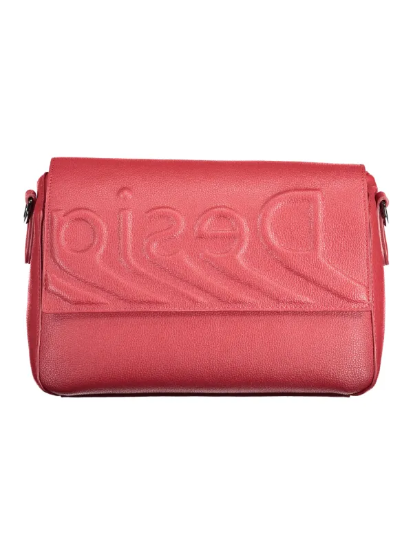 "Desigual Einzelstücke & Seltenheiten im Sale | Desigual Rote Statement-Tasche mit Kontrastdetails und abnehmbarem Gurt online kaufen"|Planet-Deluxe