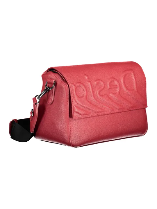"Desigual Einzelstücke & Seltenheiten im Sale | Desigual Rote Statement-Tasche mit Kontrastdetails und abnehmbarem Gurt online kaufen"|Planet-Deluxe