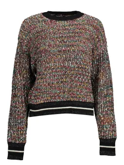 Desigual Bouclé Langarmshirt - Stilvolle Bluse in Schwarz