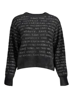 Desigual Schwarz Langarmshirt - Stilvolle Bluse 22WWJF42