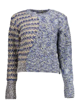 Desigual Bluse Blau-Gelb: Lebendig, Stilvoll, Kontrastreich