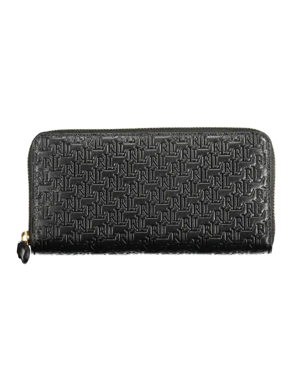 RALPH LAUREN Elegante Schwarze Geldbörse - 4 Fächer, Hochwertig RALPH LAUREN Elegante Schwarze Geldbörse - 4 Fächer, Hochwertig