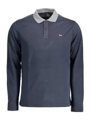 "Harmont & Blaine Startseite im Sale | HARMONT &amp BLAINE BLAUES LANGARM-POLOSHIRT FÜR HERREN online kaufen"|Planet-Deluxe