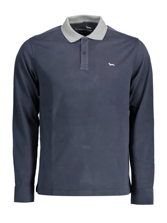 "Harmont & Blaine Poloshirts im Sale | Harmont Blaine Elegantes Langarm Poloshirt Blau online kaufen"|Planet-Deluxe