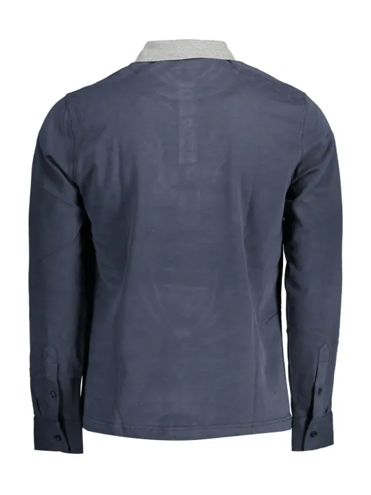 "Harmont & Blaine Startseite im Sale | HARMONT &amp BLAINE BLAUES LANGARM-POLOSHIRT FÜR HERREN online kaufen"|Planet-Deluxe