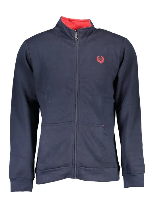"GIAN MARCO VENTURI Sweatshirts im Sale | GIAN MARCO VENTURI HERREN SWEATSHIRT BLAU MIT REISSVERSCHLUSS online kaufen"|Planet-Deluxe