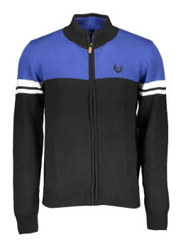 Luxuriöser Venturi Royal-Black Cardigan – Stilvoller Pullover