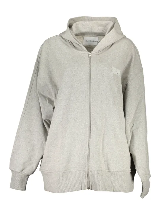 "Calvin Klein Startseite im Sale | CALVIN KLEIN SWEATSHIRT MIT REISSVERSCHLUSS DAMEN GRAU online kaufen"|Planet-Deluxe