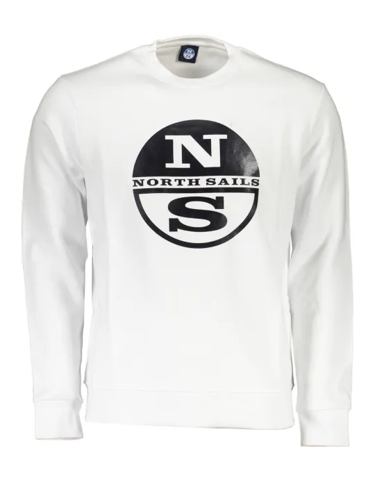 "North Sails Sweatshirts im Sale | North Sails Classic Weißes Langarm-Sweatshirt online kaufen"|Planet-Deluxe