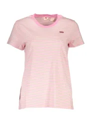 "Levi's Rosa Streifen T-Shirt – Stilvoll & Bequem"