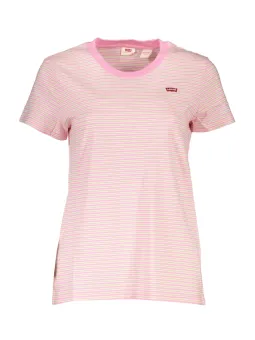 "Levi's Rosa Streifen T-Shirt – Stilvoll & Bequem"