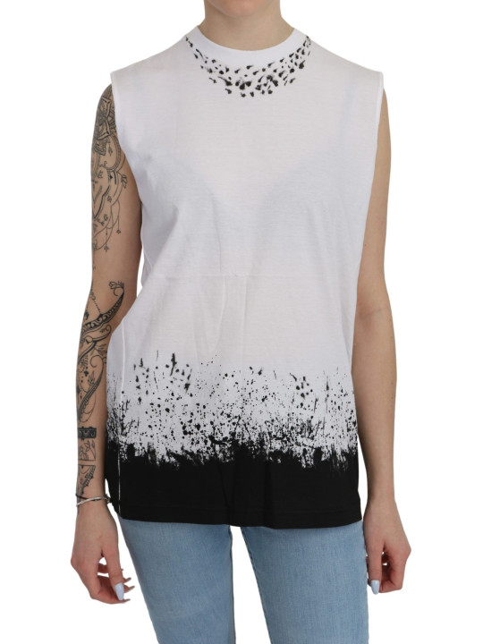 Tops & T-Shirts Chic Sleeveless Cotton Crew Neck Top 420,00 € 7333413031211 | Planet-Deluxe