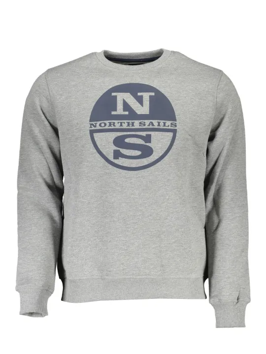 "North Sails Startseite im Sale | NORTH SAILS MANN GRAUES SWEATSHIRT OHNE REISSVERSCHLUSS online kaufen"|Planet-Deluxe