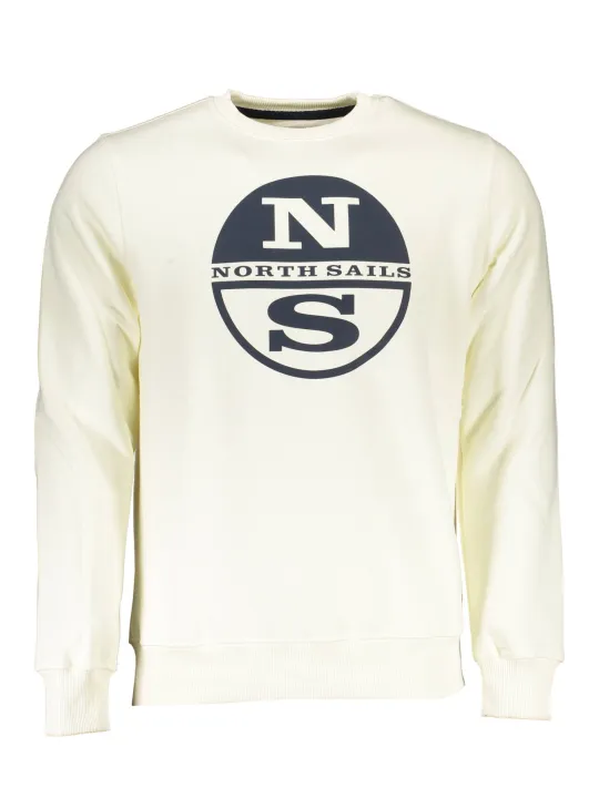 "North Sails Sweatshirts im Sale | NORTH SAILS WEISSES HERREN SWEATSHIRT OHNE REISSVERSCHLUSS online kaufen"|Planet-Deluxe