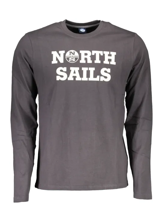 "North Sails Startseite im Sale | NORTH SAILS T-SHIRT LANGARM HERREN GRAU online kaufen"|Planet-Deluxe