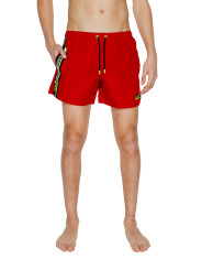 Rote Ea7 Schwimmshorts mit Tasche