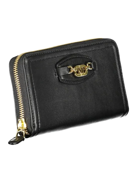 RALPH LAUREN Elegante Leder-Geldbörse in Schwarz