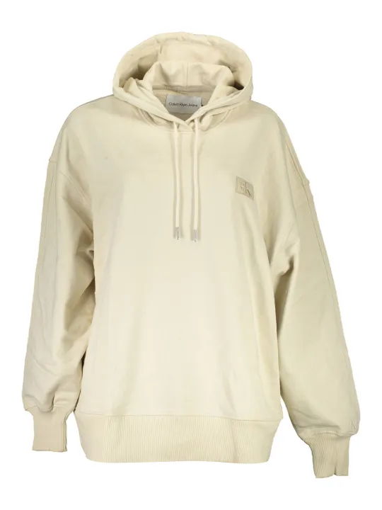 "Calvin Klein Startseite im Sale | CALVIN KLEIN SWEATSHIRT OHNE REISSVERSCHLUSS DAMEN BEIGE online kaufen"|Planet-Deluxe