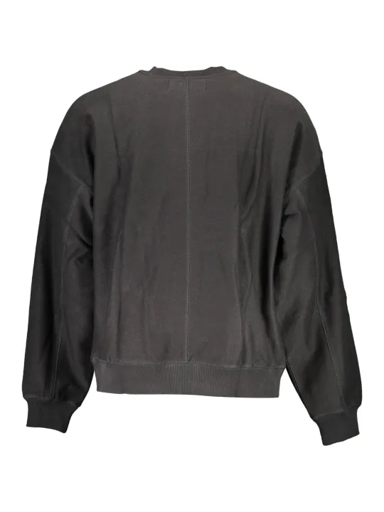 "Calvin Klein Sweatshirts im Sale | Calvin Klein Schwarzer Langarm-Sweater mit Logo online kaufen"|Planet-Deluxe
