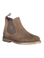 U.S. POLO Wildleder Ankle Boots Braun – Elegante Stiefeletten