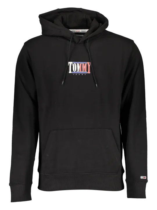 "Tommy Hilfiger Sweatshirts im Sale | Tommy Hilfiger Bio Baumwolle Hoodie Schwarz online kaufen"|Planet-Deluxe