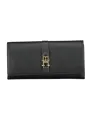 "Tommy Hilfiger Geldbörsen im Sale | Tommy Hilfiger AW0AW14234_NERO_BDS - Elegante Schwarze Leder-Geldbörse mit Goldenen Details für Stilbewusste Damen und Herren online kaufen"|Planet-Deluxe