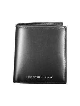 Tommy Hilfiger Klassische Lederbrieftasche in Schwarz