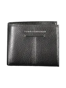 "Tommy Hilfiger Bifold Leder Geldbörse - Zeitloses Schwarz"