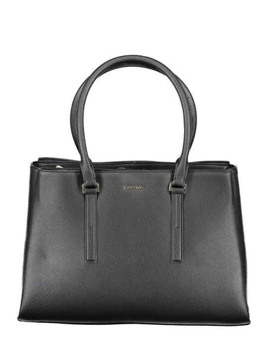 "Calvin Klein Einzelstücke & Seltenheiten im Sale | Calvin Klein Elegante Schwarze Schultertasche aus Recyceltem Material online kaufen"|Planet-Deluxe