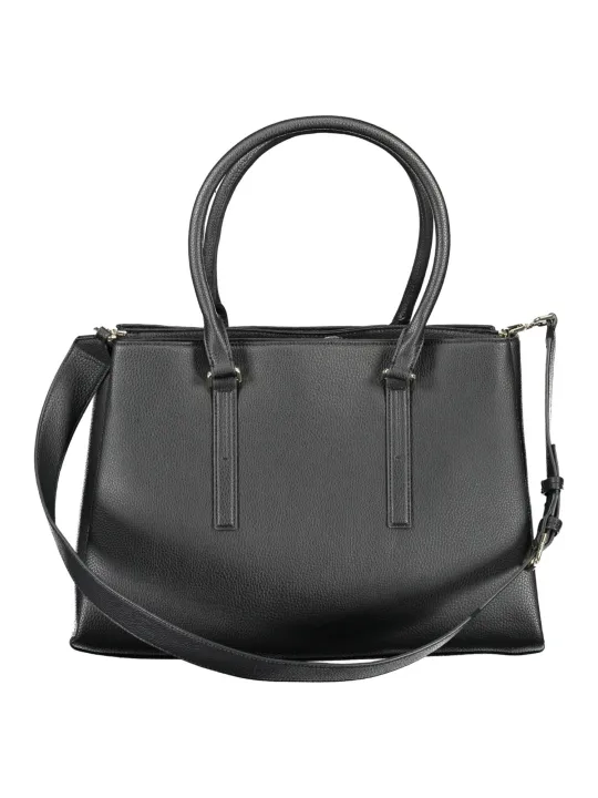 "Calvin Klein Einzelstücke & Seltenheiten im Sale | Calvin Klein Elegante Schwarze Schultertasche aus Recyceltem Material online kaufen"|Planet-Deluxe
