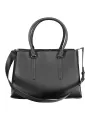 "Calvin Klein Einzelstücke & Seltenheiten im Sale | Calvin Klein Elegante Schwarze Schultertasche aus Recyceltem Material online kaufen"|Planet-Deluxe