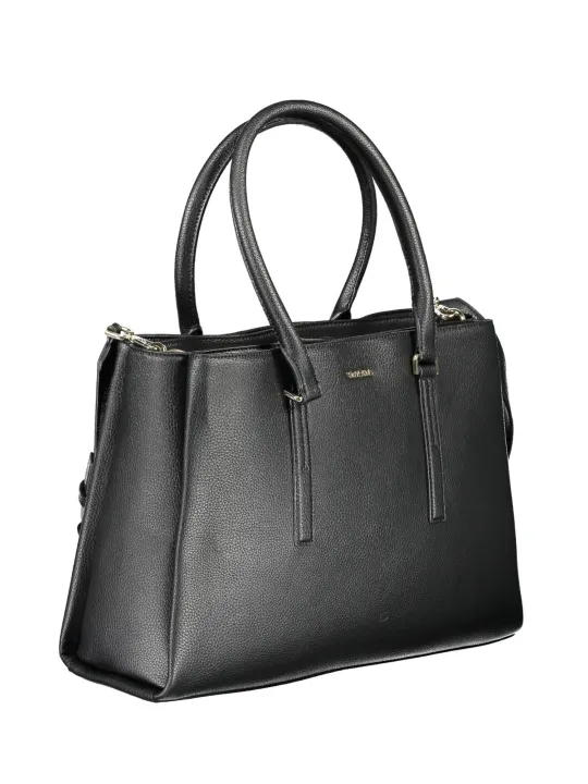"Calvin Klein Einzelstücke & Seltenheiten im Sale | Calvin Klein Elegante Schwarze Schultertasche aus Recyceltem Material online kaufen"|Planet-Deluxe